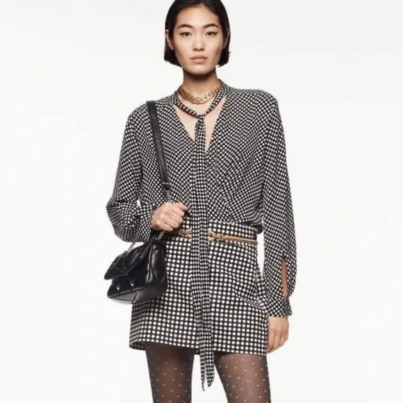 Zara Studio Polka Dot Mini Skirt Limited Edition M - Picture 2 of 7